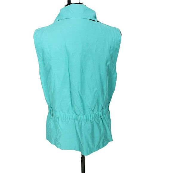 Erin London Women's Teal Blue Zippered Golf Athletic Vest Size Large - Picture 2 of 10